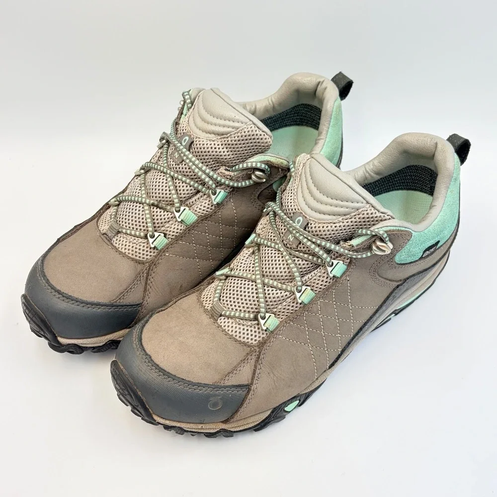 Oboz Sapphire Low B-Dry Hiking Shoes Women's‎ 9.5 Charcoal/Beach Glass